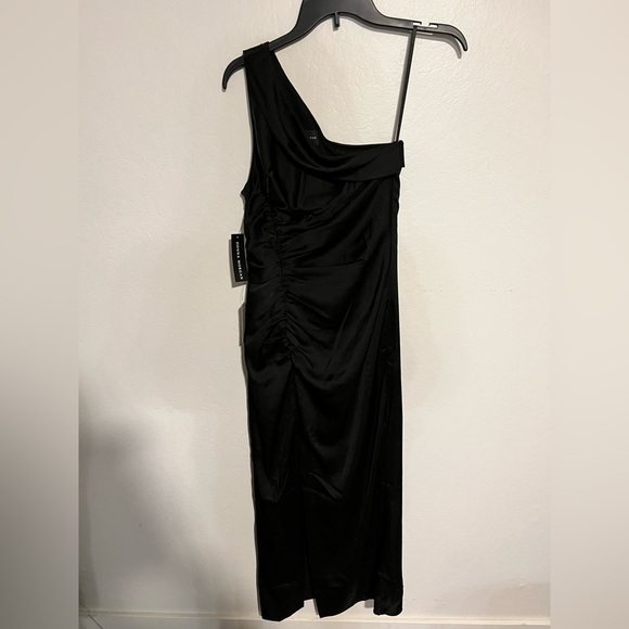 NWT Donna Morgan One Shoulder Evening Gown Size 0 - Picture 1 of 6